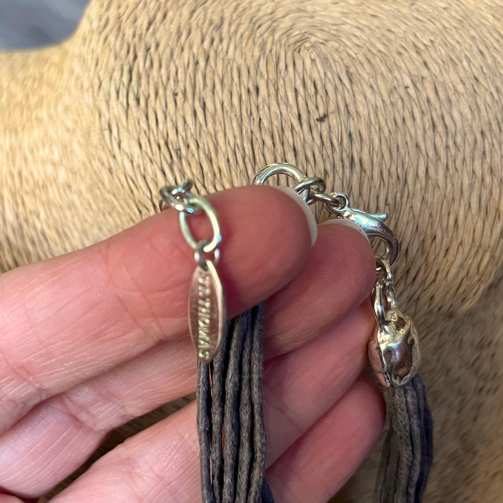 St. Thomas Silver Statement Necklace - image 3